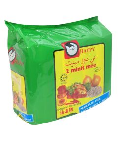 Happy Curry Chicken instant noodles ( 1 Ctn 6 packages )